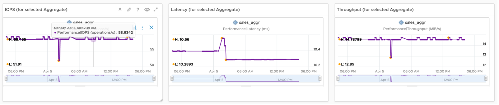 Metric Chart Widget