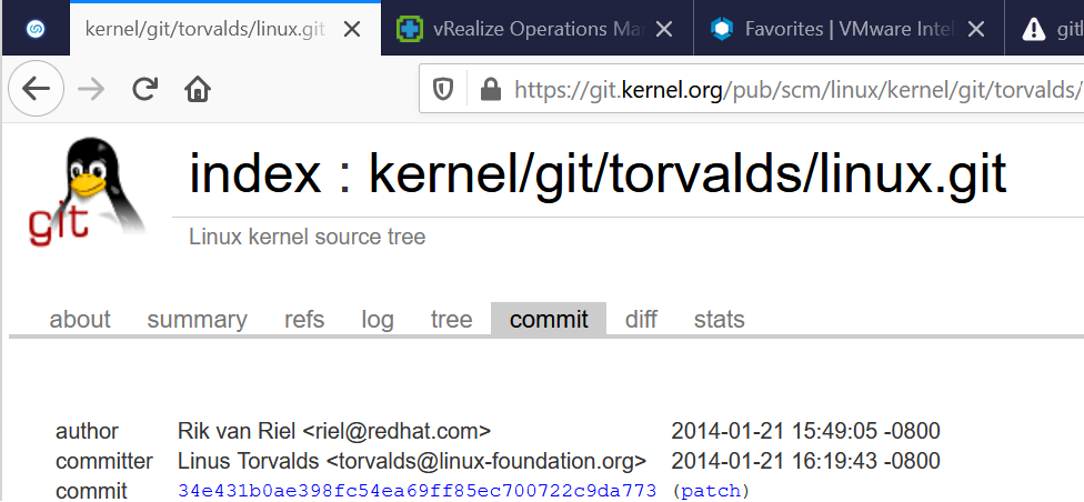 Linux comit